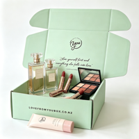 Emballage de colis en carton ondulé personnalisé pour produits cosmétiques, boîte d'expédition postale pour produits de beauté avec logo imprimé