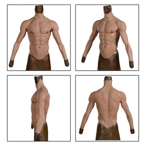 Eta Simulation Faux Poitrine Faux Ventre Muscle Chemise Demi-Corps Avec Bras Musclés Cosplay Silicone Muscle Suit Muscle <span class=keywords><strong>Costume</strong></span> - Product Image 2