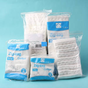 Kapas <span class=keywords><strong>Zigzag</strong></span> Penyerap 25G-500G Bersertifikat CE untuk Dewasa - Product Image 2