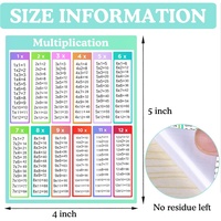Affiches de Multiplication Mathématique Personnalisées, Tableau de Multiplication Laminé pour Centre de Tutorat, Salle d'Apprentissage, Décoration de Salle d'Étude