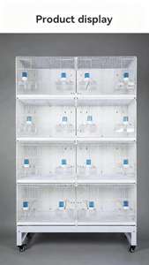 4-laags Stapelbaar Opvouwbaar Wit Draad Kanariefokkerij S Handgemaakt Luxe Vogelkartonnen Pakket Met Drinkdoos - Product Image 3