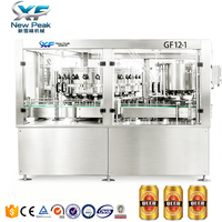 Nouvelle machine de remplissage automatique de canettes de bière en aluminium Peak 2000CPH avec une ligne de remplissage de canettes de bière de 500 ml de haute précision