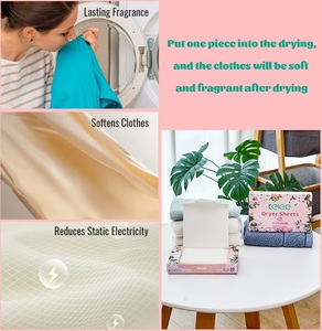 Kelee Nhà cung cấp nhà máy mùi hương giặt chất tẩy rửa tấm vải làm mềm tấm máy sấy - Product Image 2