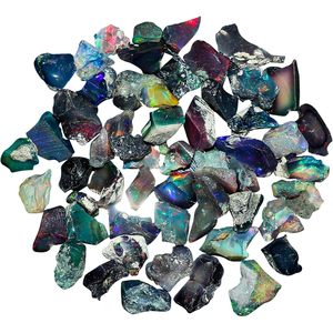 GEMKORA Gemas de ópalo negro crudo, 20 piezas de cristales naturales en bruto para la fabricación de joyas - Product Image 1