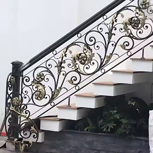 Pièces de rail d'escalier en fer forgé durables en acier inoxydable de haute qualité Balustrades et mains courantes élégantes Fabricant OEM ODM Vietnam - Product Image 4