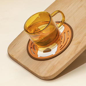 Sous-verres personnalisés en gros avec logo, ronds, antidérapants, en caoutchouc souple, PVC, silicone, pour bière, café, thé - Product Image 3