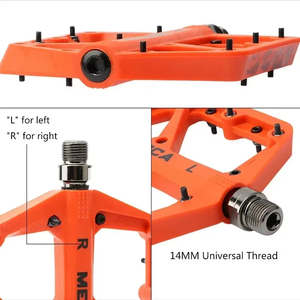 Pédale de vélo de bonne qualité en alliage d'aluminium, axe en acier, pédale de vélo de montagne ordinaire, roulement scellé, pédale de vélo en nylon pour <span class=keywords><strong>VTT</strong></span> - Product Image 3