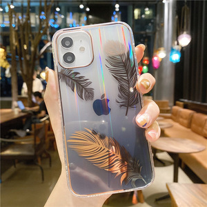 Fundas de teléfono móvil para <span class=keywords><strong>Iphone</strong></span> 11, Xs, Xr, 12, 12 Pro Max, bolsa impermeable con plumas, <span class=keywords><strong>precio</strong></span> al por mayor - Product Image 5