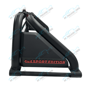 โรลบาร์สแตนเลสคุณภาพสูง ป้องกันการพลิกคว่ำ สำหรับรถยนต์ปี 2021 สำหรับ Toyota Hilux Revo Tacoma Isuzu D-max Navara Np300 และ <span class=keywords><strong>Pajero</strong></span> M - Product Image 2