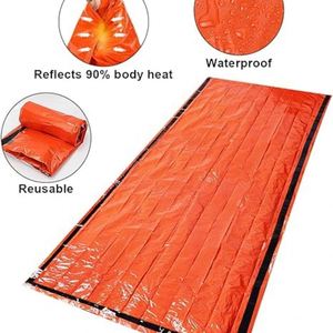Sac de bivouac thermique imperméable ultraléger, sac de survie pour temps froid, sac de couchage de secours pour toutes les saisons, rectangulaire en PE - Product Image 3