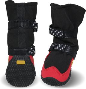 Bottes imperméables d'hiver <span class=keywords><strong>pour</strong></span> chiens de taille moyenne et grande, <span class=keywords><strong>avec</strong></span> semelles en caoutchouc antidérapantes et sangles réfléchissantes - Product Image 3