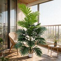 Plante Artificielle Tropicale en Pot, Fausses Feuilles Vertes, Faux Monstera, Caladium, Palmier pour la Décoration de la Maison, du Café, de l'Hôtel, du Bureau, Vente en Gros