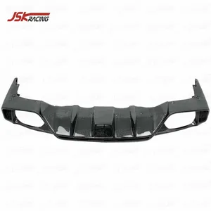 TOMMYKRA STYLE CARBON FIBER DIFFUSER REAR BUMPER LIP FOR 2008-2016 NISSAN R35 GTR CBA DBA