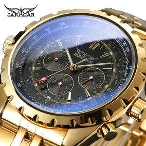 Montres automatiques JARAGAR pour hommes, nouvelle collection, grand cadran, acier inoxydable, montres de luxe pour homme - Product Image 3