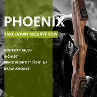 Phoenix 60 Lbs Arc Classique Traditionnel Bambou Laminé Retrait Arc Riser pour Tir À L'arc Chasse