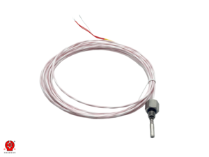 Sonde en L Pt100 RTD WZPM, capteur de température pour roulement à billes, montage à angle droit, gaine en acier inoxydable - Product Image 1