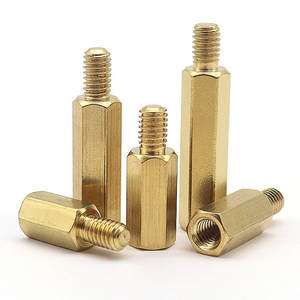 Perno Hexagonal M3M4*6x8x10x16x18x22x28x40x60x100+<span class=keywords><strong>6</strong></span>+8+<span class=keywords><strong>10</strong></span>, Columna de Cobre de Cabeza Única, Grado 4.8, Modelo 04 - Product Image 5