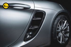 Rejillas de ventilación laterales de fibra de carbono de alta calidad KM, ajuste perfecto para Boxster/<span class=keywords><strong>Cayman</strong></span> 982 <span class=keywords><strong>GTS</strong></span>, mejora las piezas visuales del vehículo - Product Image 2