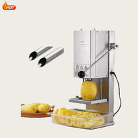 Nouvelle machine à frites torsadées électrique portable, coupe-pommes de terre en spirale, 100 kg/heure, haute productivité automatique pour frites bouclées