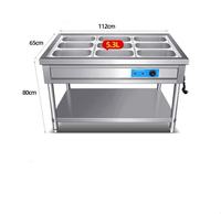Chauffe-plat électrique commercial, fournisseur de restaurant, service isotherme, présentoir à vaisselle Marie, table à vapeur de qualité supérieure