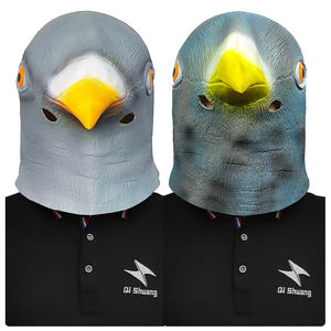 หน้ากากหัวนกพิราบทำจากยางลาเท็กซ์ สำหรับงานปาร์ตี้ฮาโลวีน ของเล่นตลก ปรับแต่งได้ ใช้สำหรับงานแฟนซีคอสเพลย์ อุปกรณ์ประกอบฉากสำหรับผู้ใหญ่และเด็ก - Product Image 3