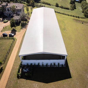 Construction de bâtiments en acier préfabriqués, hangar à foin, arène équestre, entrepôt, atelier, construction de bâtiments - Product Image 1