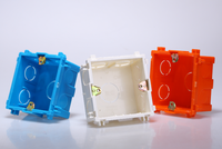 Boîtier encastré PVC 86*86, Boîtier de jonction de surface PVC, Boîtier d'interrupteur PVC, Boîtier multiple PVC