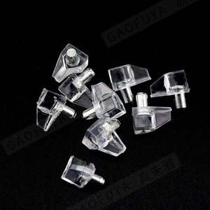 Soportes de plástico Gaofuya para estantes con clavijas metálicas para uso en muebles y divisiones - Product Image 4