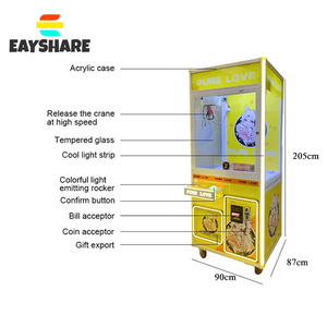 wholesale ODM Support Local POS Payment <b>Mini</b> Crane Claw Machine Stuffed Animals Commercial Machine for Sale - Product Image 6