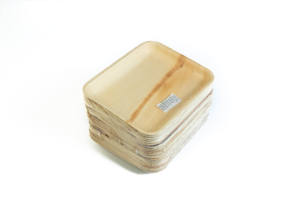 Bandeja Rectangular de Hoja de Palma Areca de 7x8 Pulgadas, Platos Desechables Biodegradables Ecológicos para Fiestas, Catering, Proveedor de Restaurantes - Product Image 3