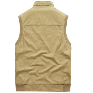 LAYENNE <span class=keywords><strong>Gilet</strong></span> de travail multi-poches pour homme <span class=keywords><strong>en</strong></span> coton surdimensionné photographe <span class=keywords><strong>en</strong></span> <span class=keywords><strong>maille</strong></span> noire utilitaire coupe-vent pour la pêche <span class=keywords><strong>en</strong></span> plein air <span class=keywords><strong>en</strong></span> coton pour hommes - Product Image 3