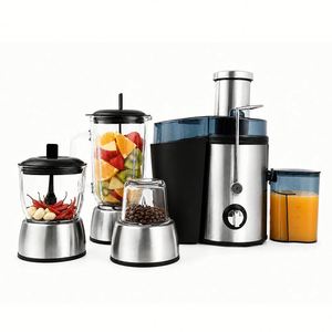 Extracteur de Jus d'Agrumes Multifonction Électrique à Pression à Froid, Masticateur Lent, Mixeur et Blender 4-en-1 - Product Image 1