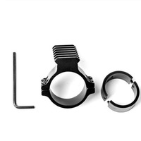 Accessoire de lampe torche tactique, fixation rapide 30 mm en alliage d'aluminium, 6 emplacements pour anneaux de montage de lunette, pour accessoires de chasse