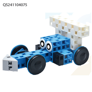 QS Chất Lượng Cao Trẻ Em Giáo Dục Loạt Phim Hoạt Hình Câu Đố Gạch 50-Mảnh Nhựa <span class=keywords><strong>3D</strong></span> DIY Hiện Đại Các Tòa Nhà Xây Dựng Khối - Product Image 4