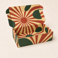 Boîte d'expédition en carton ondulé personnalisée avec logo imprimé, boîte avion, emballage kraft pour e-commerce et petites entreprises
