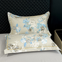 Vente directe usine – Ensemble de literie quatre pièces classique personnalisable à motifs floraux d'été, couvertures fines en fibres rafraîchissantes pour la maison et l'hôtel