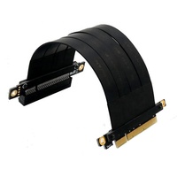 Prise universelle à 90 degrés pour câble PCIe Express, protection double-axe, blindé, 16x64 GB/s, 3.0, prise 4.0