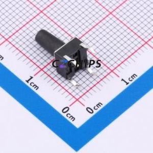 K2-1102DP-O3SW-04 Tactile Switch Through hole-4P,6x6mm Switch Single Pole Single Throw Round Button 1.8N Through Hole - Product Image 2