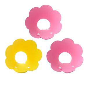 Collier anti-léchage pour chats et chiens, type Elizabethan, avec fermeture à pression, tailles S, M, L, jaune, orange, rose, en polyester, pour l'été - Product Image 3