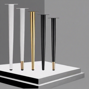 Steel Furniture Legs for <b>Sofa</b> Coffee Table <b>Bed</b> Cabinet-Modern Kitchen Dining Hotel & Living Room Use Strong & Easy Installation - Product Image 1