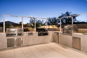 Vermont Cố Định BBQ Vườn Di Động Ngoài Trời Nướng Bếp Set L Hình Dạng Modular Đảo Thép Không Gỉ Nhà Bếp Với Thanh Đá - Product Image 6