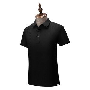 Polo Shirt Men Solid Color Waffle Knit Nylon M Workwear Leisure - Product Image 3