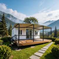 Maison préfabriquée extensible en acier à double paroi de 20 à 40 pieds avec cuisine et chambre pour villa et bureau à domicile