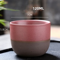 FENN Couleur Contraste Argile Tasse Speckle Logo Personnalisé Tasse À Thé En Céramique Tasse À Café Mat Poterie Verres Sans Poignée Porcelaine Pour Cadeau