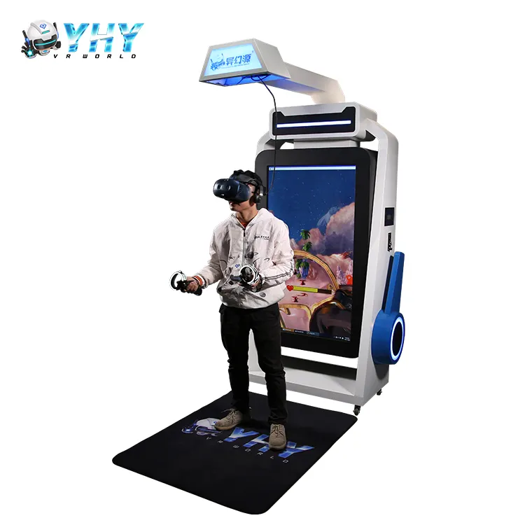 China VR Hersteller Design Patent Coin Operated Arcade Walking Spiel automaten Shooting Space Virtual Reality
