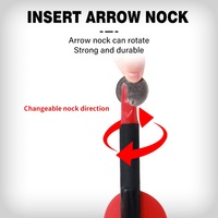 Arc à poulies SPG Archery, flèches en carbone mixte 7,8 mm, 30 pouces, pointes interchangeables, pour le tir sur cible, la chasse et l'entraînement