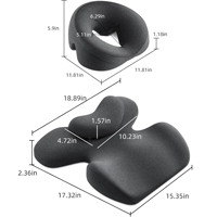 Oreillers de sommeil ergonomiques respirants en mousse à mémoire de forme pour le massage et le soutien du dos