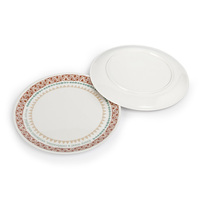 Ensemble de plaques de mélamine écologiques conçues sur mesure en matière plastique pour mélanger, servir ou ranger