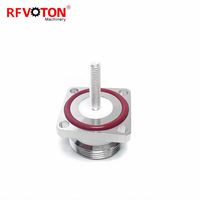 Connecteur RF femelle 7/16, connecteur DIN femelle nickelé, bride micro-ondes PTFE, connecteur DIN L29, douille M5