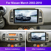 Radio de coche Podofo de 9 "para Nissan, 2002 de Marzo-2010, CarPlay, Android, GPS automático, WiFi, BT, FM, RDS, Hi-Fi, Android 13, venta al por mayor